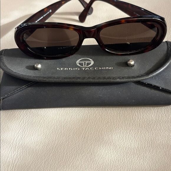 Sergio Tacchini Vintage Mini Black Sunglasses